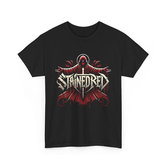 Stained Red Christian Metal Band Heavy Cotton Tee